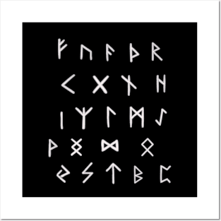 Nordic rune alphabet Posters and Art